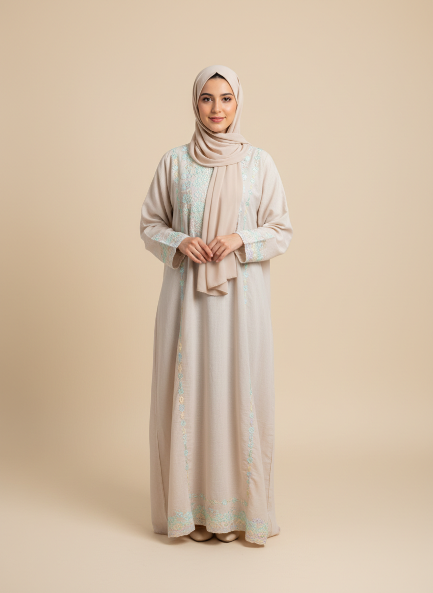 جلابية عسيرية قطنية مريحة للاستخدام اليومي