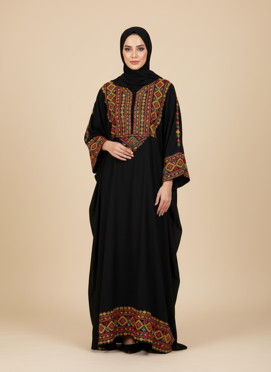 جلابية عسيرية ملكية بتطريز يدوي فاخر