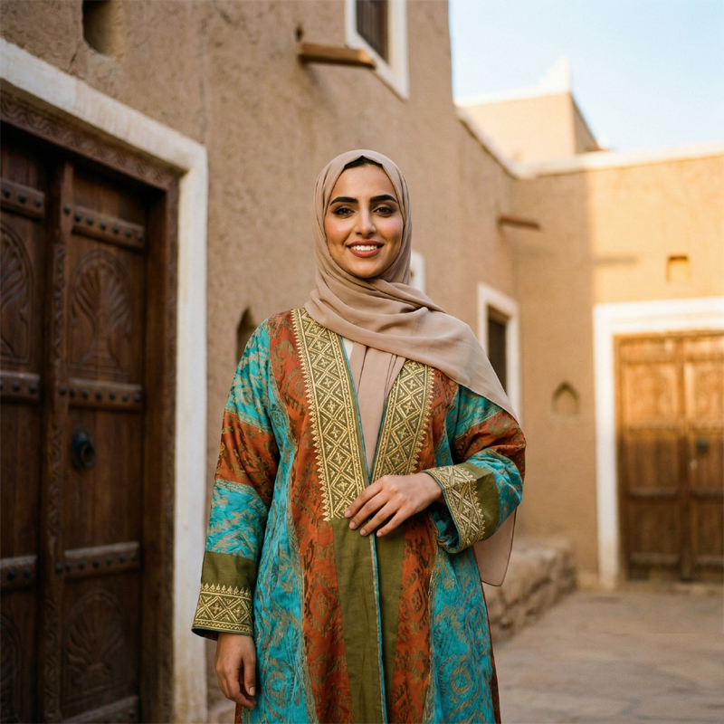 عبايات ملونه